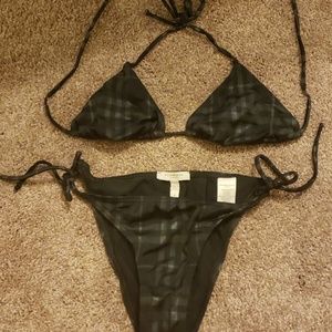 Black Burberry bikini